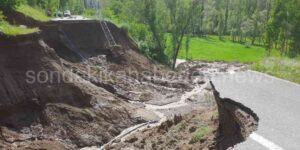 Erzurum Tortum Tortumkale Yol Çöktü