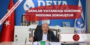 Dev Zamlara Erzurum DEVA Partisinden Tepki