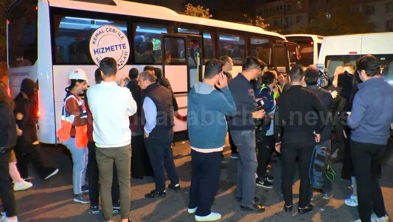 6 Apartman Ve 1 Yurt Tahliye Edildi