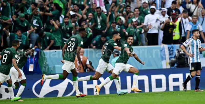 Suudi Arabistan, kupanın favorilerinden Arjantin'i mağlup etti 2 Suudi Arabistan Gol Sevinci