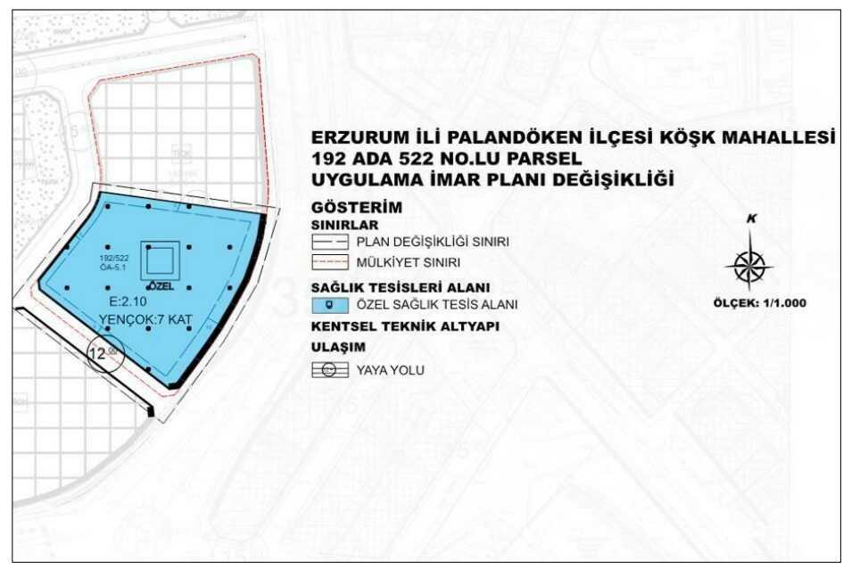ozellestirme idaresi erzurum satilik arsa hastane 1