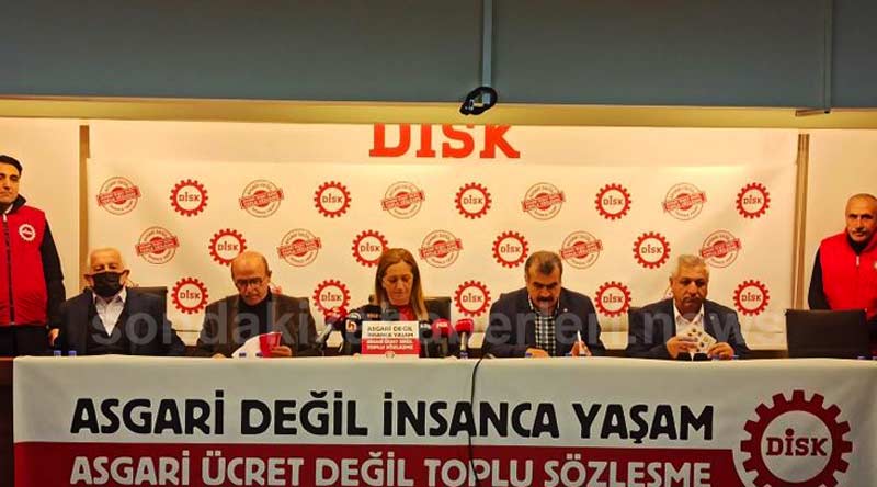 DİSK'in Asgari Ücret İçin Talepte Bulundu 