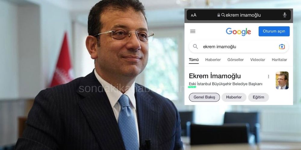 Google, İBB Başkanı İmamoğlu’nu Eskitti