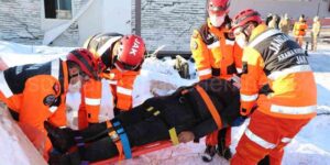 Erzurum’da Göğüs Kabartan Tatbikat