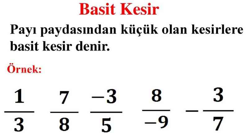 Basit Kesir Nasıl Bulunur?