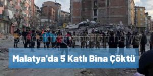 Malatya'da Bir Anda Bina Çöktü
