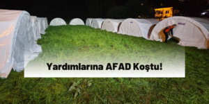 Erzurum'da Çıkan Yangında Yardımlarına AFAD Koştu!