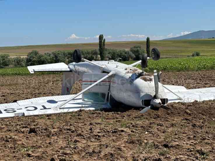 Aksaray'da Düşen Eğitim Uçağında İki Pilot Yaralandı