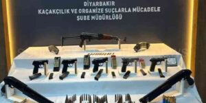 Diyarbakır'da Bir Eğlence Merkezi'nde Çok Sayıda Silah ve Mühimmat Ele Geçirildi