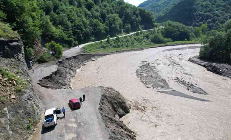 Kastamonu'da Yağışlar Heyelana Neden Oldu