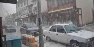 Pasinler'i Dolu Vurdu