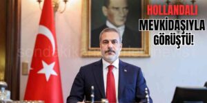 Dışişleri Bakanı Hollandalı Mevkidaşı İle Görüştü