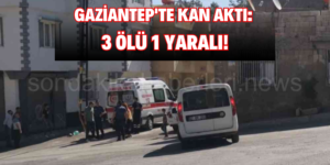 Gaziantep'te Kan Aktı: 3 Ölü 1 Yaralı!