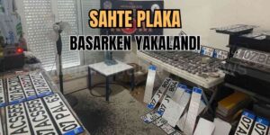 Antalya'da Sahte Plaka Basan Bir Kişi Yakalandı