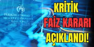 Merkez Bankası Faiz Kararını Açıkladı!