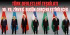 Türk Devletleri Teşkilatı "Türk Devri" Sloganıyla Bugün Toplanıyor 8 Türk Devletleri Teşkilatı Astana'da Toplanıyor!